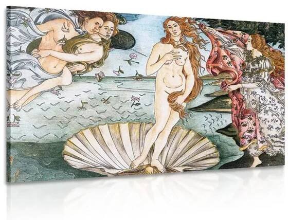 OBRAZ REPRODUKCE ZROZENÍ VENUŠE - SANDRO BOTTICELLI - OBRAZY LIDÍ - OBRAZY