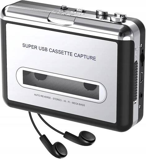 Walkman, Kazetový přehrávač, Kaset, Přenosný RETRO konvertor + sluchátka