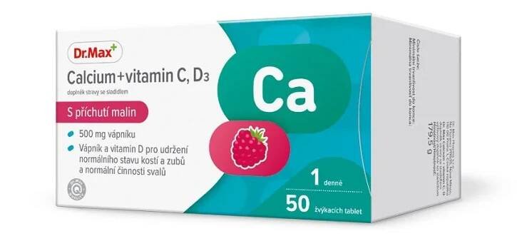 Dr. Max Vápník s vitaminy C a D 50 tablet