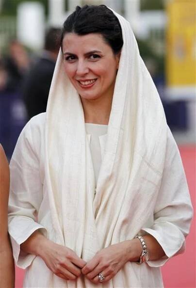 Actress Leila Hatami arrives on the red carpet during the 37th American film festival of Deauville 
