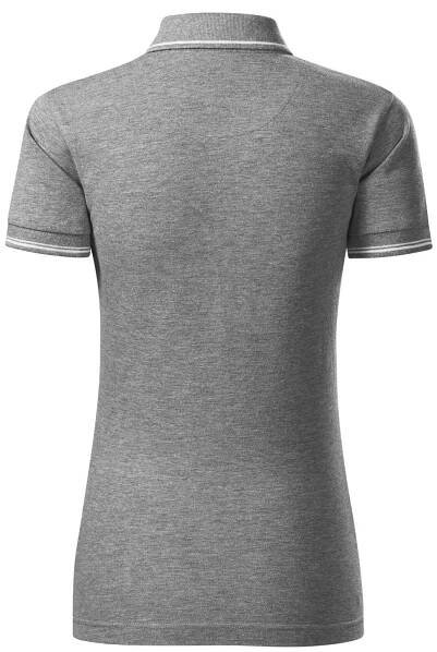 Dámské triko s límečkem MALFINI PREMIUM PERFECTION PLAIN 253 TMAVĚ ŠEDÝ MELÍR velikost: XXL : ALTISPORT.cz