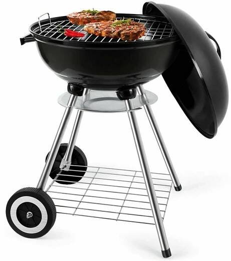 Zahradní gril na dřevěné uhlí MagicKugel GM6000 s krytem