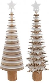H & L Vánoční stromek natural 40cm, scandinávský styl, kolečka