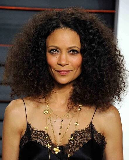 Thandie Newton voluminous, natural textured tresses