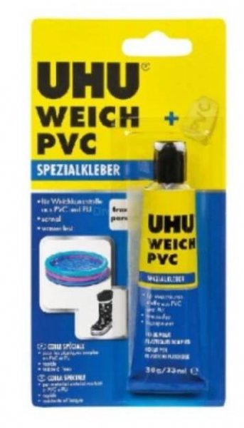 Lepidlo UHU měkčené PVC- na plasty