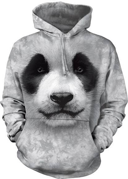 Mikina s kapucí Panda 3D