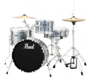 Pearl Roadshow 4-Piece Jazz Drum Set Charcoal Metallic