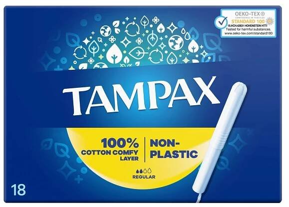 Tampax Regular Non-Plastic tampony s aplikátorem 18 ks od 69 Kč