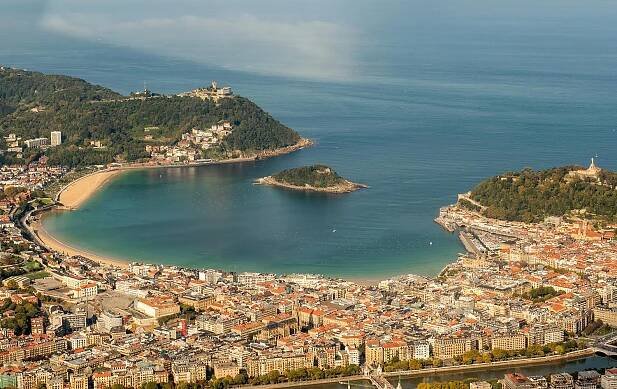 Playa de La Concha de San Sebastián.