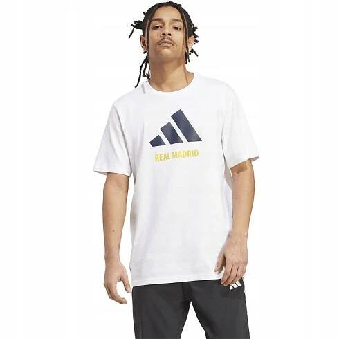ADIDAS REAL MADRID 24/25 SEZÓNNÍ GRAFICKÉ TEE Tričko Pánské Bílé