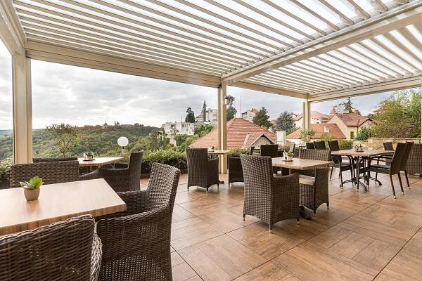 Balkón nebo terasa v ubytování Hotel Katerina