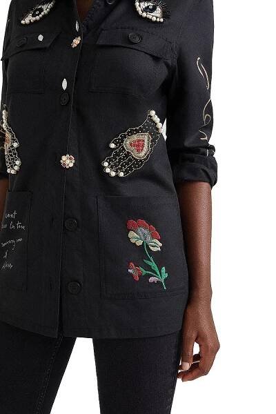 kabát Desigual 21WWEWAO/Hand By Hand - 2000/Black