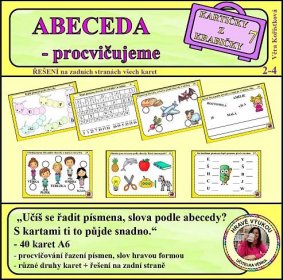 ABECEDA - procvičujeme - Kartičky z krabičky 7 - Učitelka Věrka