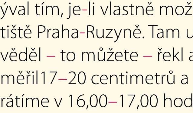 O pomlčce a spojovníku