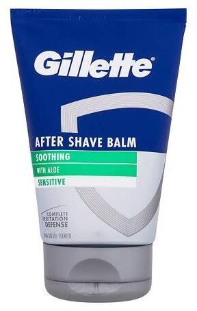 Gillette Sensitive After Shave Balm Balzám po holení pro muže 100 ml poškozená krabička