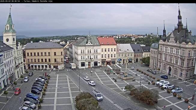 Severočeské kamery - Webkamera Turnov - náměstí Českého ráje