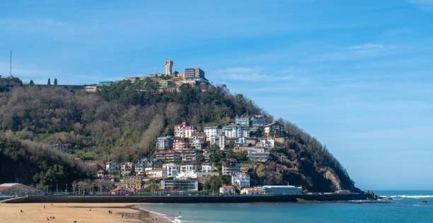 hora igueldo v san sebastianu (donostia) - monte igueldo - stock snímky, obrázky a fotky