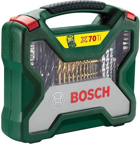 BOSCH Sada vrtáků titanium, bitů 70ks X-line 2607019329
