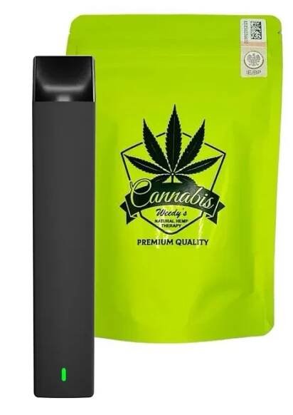 Vaporizér Weedy's 760 mg | 51,5% CBD | 7,4% CBC | 3,9% CBN | Ice Lychee