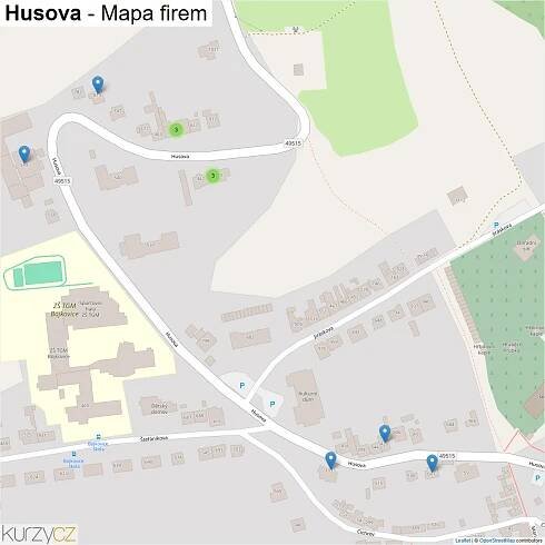 Husova - mapy | Kurzy.cz