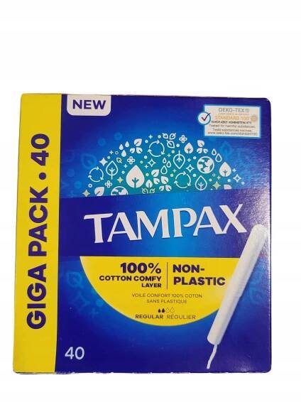 TAMPAX REGULAR - tampony s aplikátorem ( ne plastové ) 40 ks