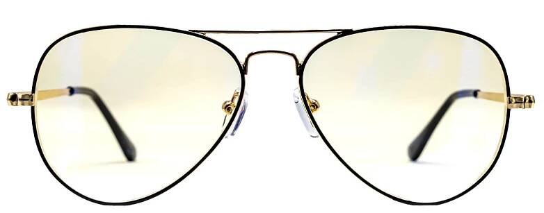 GLASSA Blue Light Blocking Glasses PCG 09, dioptrie: +2.50 černo zlatá