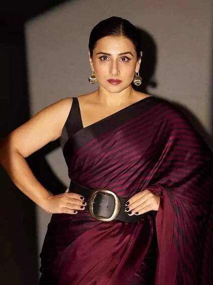 Vidya Balan redefines power dressing in a belted saree with fierce elegance