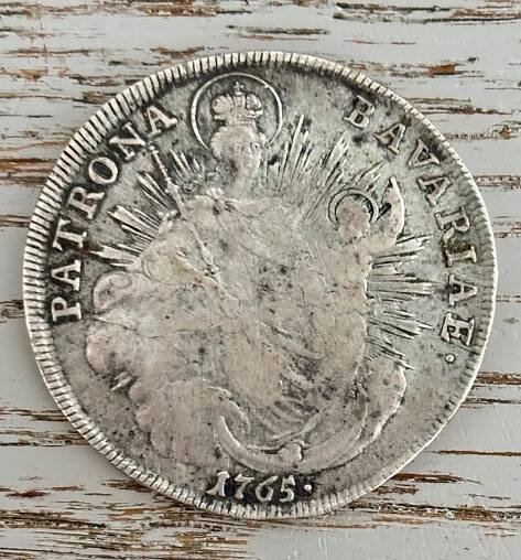 Ag stříbrná mince/Tolar - Maxmilián III. Josef 1765 Sbírkový, Originál - Sběratelství