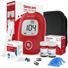 Sinocare Glukometr Safe AQ Smart, 25 proužků, 25 lancet, odběrové pero, taštička od 529 Kč - Heureka.cz