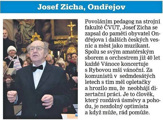Josef Zicha, sbormistr a dirigent, Ondřejov
