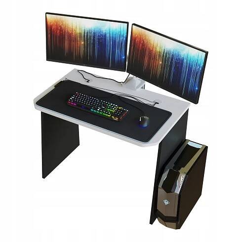 Malý psací stůl HYPERNOVA BASE100 - bílo-černý 100 cm Značka ostatní