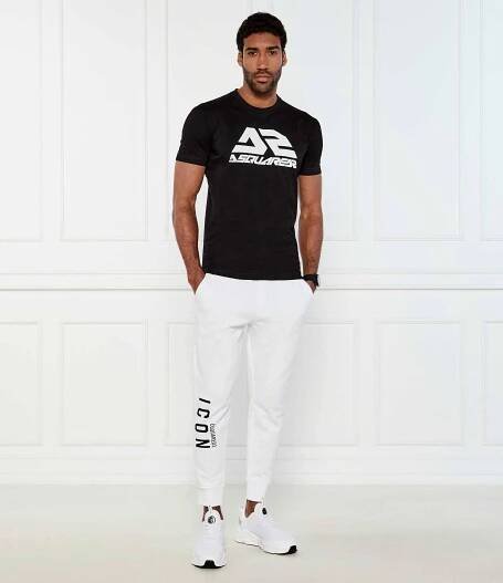 Tepláky ICON SKI Dsquared2 | Bílá Slim Fit S79KA0045 D25015
