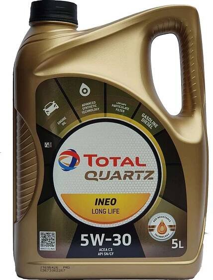 Olej motorový TOTAL QUARTZ INEO LL 5W30 5 litrů