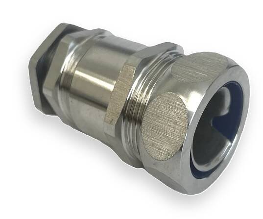 Nerezové šroubení M25x1,5 pro hadici 1/2" s utěsněním kabelu 8-14