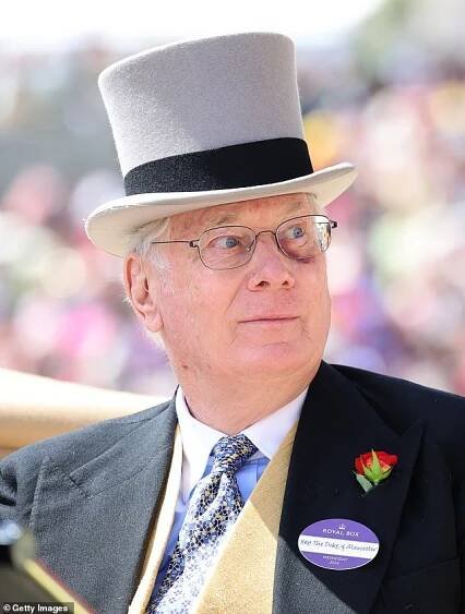 Prince Richard, Duke of Gloucester is seen attending day two of Royal Ascot 2024
