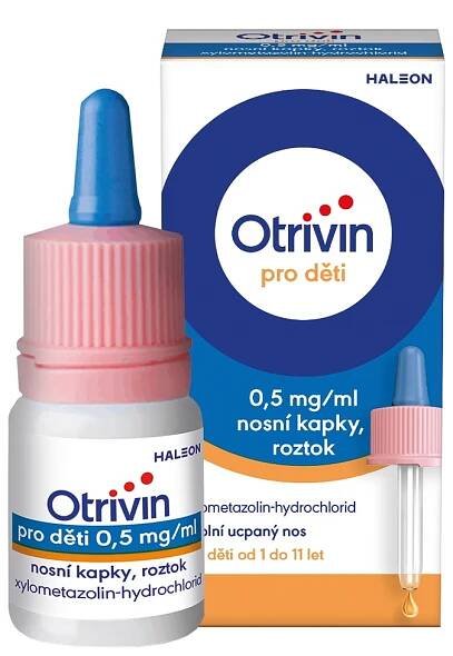 Haleon Otrivin pro děti 0,5 mg/ml nosní kapky roztok 10 ml