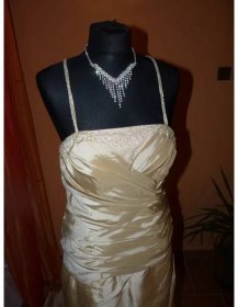 HollywoodStyle.cz luxusní svatební šaty Champagne: Champagne Taft XL
