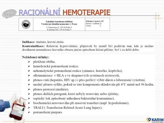 PPT - ODHAD KREVNÍ ZTRÁTY A JEJÍ SUBSTITUCE PowerPoint Presentation - ID:5717535