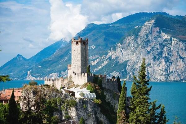 Castello Scaligero (Hrad Scaligerů) v Malcesine