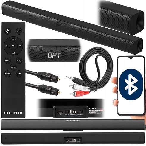 BLUETOOTH REPRODUKTOR SOUNDBAR 120W USB d TV ZVUK STEREO a SURROUND