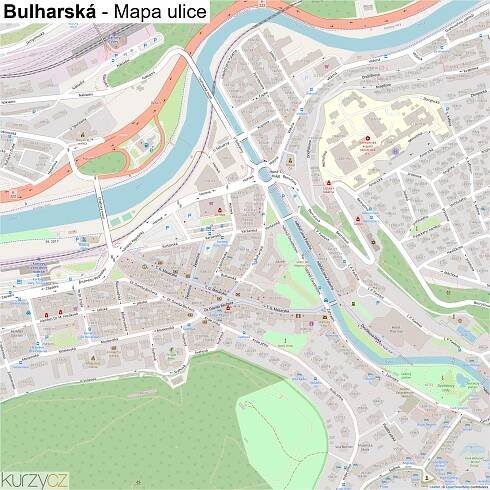 Bulharská - mapy | Kurzy.cz