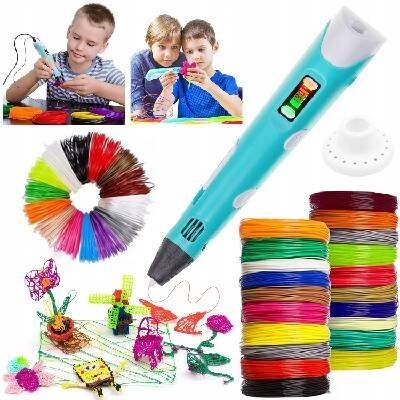 PROPISKA 3D PEN Tiskárna pro děti + VKLAD Filament + Knížka Šablony