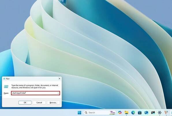 Shell AppFolder command