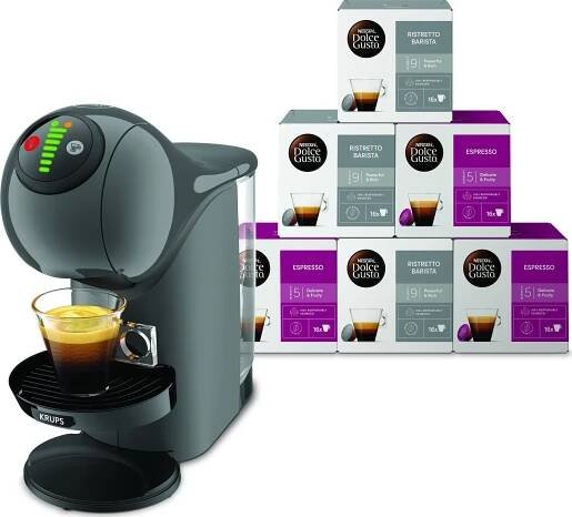 Krups KP243B10CE Nescafé Dolce Gusto Genio S Dárkový set s 96 kapslemi