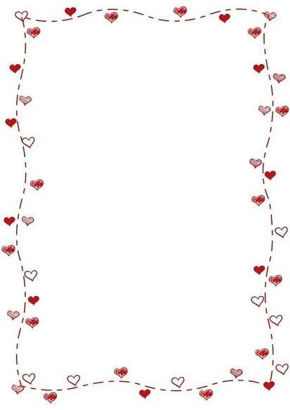 Pin de Sabrina en Letring | Margenes de corazones, Marcos para cartas, Margenes de flores