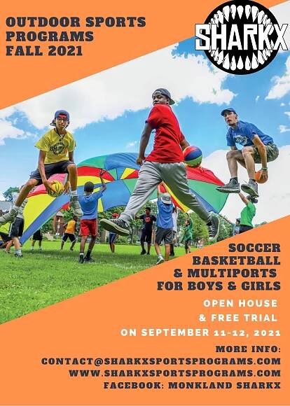 Fall 2021 session: Open house and free trials - SHARKX Sports Programs