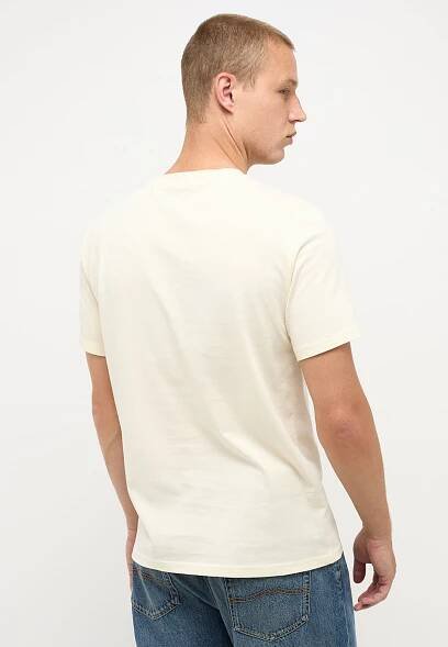 Pánské tričko Mustang béžové | EXE JEANS | Specialisté na džíny Mustang, Cross, Mavi a další