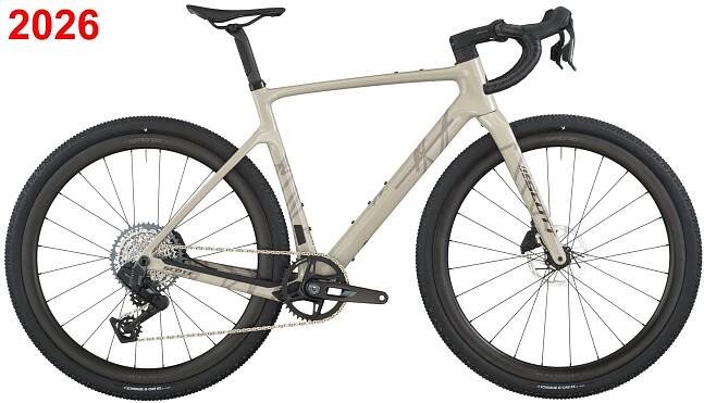 SCOTT Addict Gravel 20 2026 Taupe Beige - gravel bike s karbonovým rámem. NOVINKA