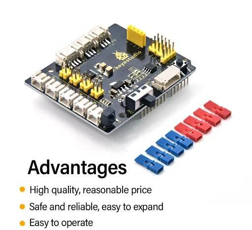 NEW! Keyestudio 8833 Motor Driver Expansion Board PH2.0 USB Cable DC 6-9V for Arduino BT wifi and servo drivers Writing Robot