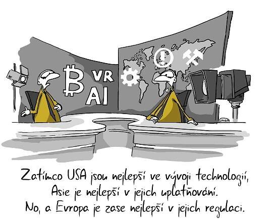USA nejlépe vyvíjí, Asie vyrábí a EU reguluje | Kurzy.cz